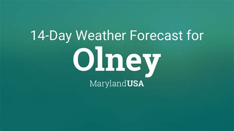 National Digital Forecast Database. . Olney hourly weather